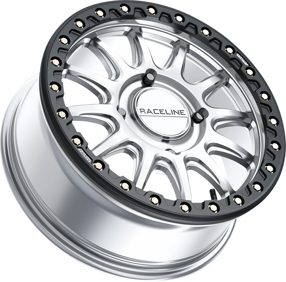 Wheel - Alpha - Front/Rear - Hyper Silver/with Black Ring - 17x7 - 4/156 - +25 mm