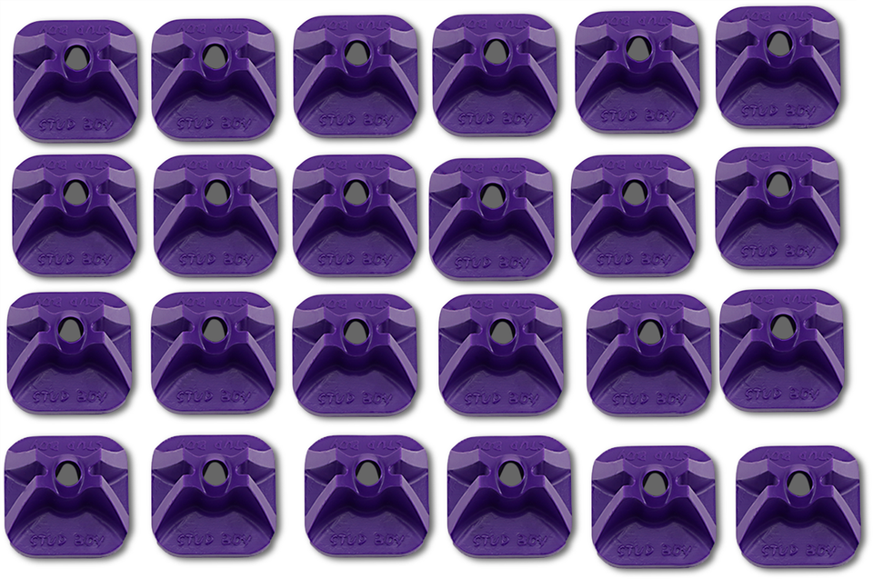 Single Backer Plates - Purple - 24 Pack - Lutzka's Garage