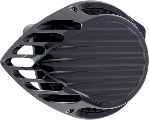 Finned Air Cleaner - Black - Lutzka's Garage