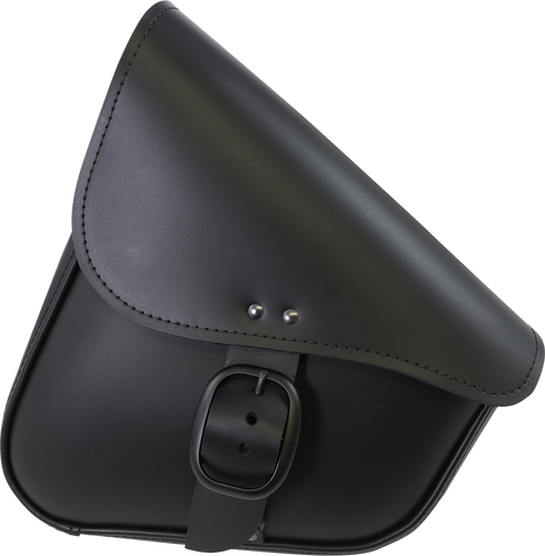 Leather Swingarm Bag - Black Matte Buckle