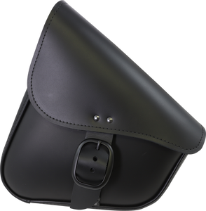 Leather Swingarm Bag - Black Matte Buckle