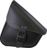 Leather Swingarm Bag - Black Matte Buckle