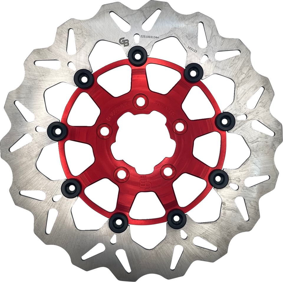 Brake Rotor - Front - Red - Lutzka's Garage