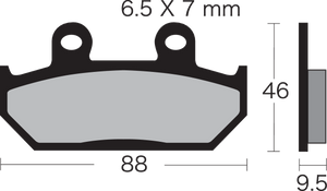 Semi-Metallic Brake Pads