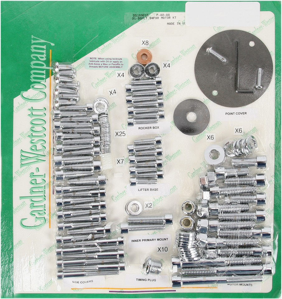 Bolt Kit - Motor Set - Socket-Head