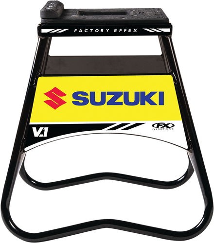 Bike Stand - V.1 - Suzuki - Black/Yellow - Lutzka's Garage