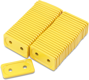 Support Plates - Yellow - Double - 48 Pack - Lutzka's Garage