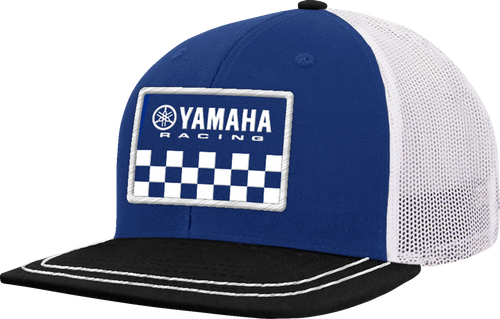 Yamaha Racing Hat - Flat Bill - Black/Blue - Lutzka's Garage