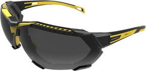 FF4 Sunglasses - Foam - Black/Yellow - Smoke - Lutzka's Garage