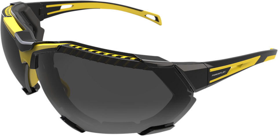 FF4 Sunglasses - Foam - Black/Yellow - Smoke - Lutzka's Garage