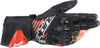 GP Tech V2 S Gloves - Black/White/Fluo Red - Small - Lutzka's Garage