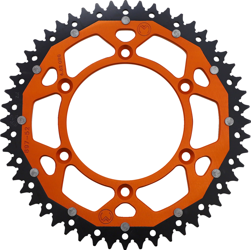 Dual Sprocket - Orange - 52 Tooth - Lutzka's Garage