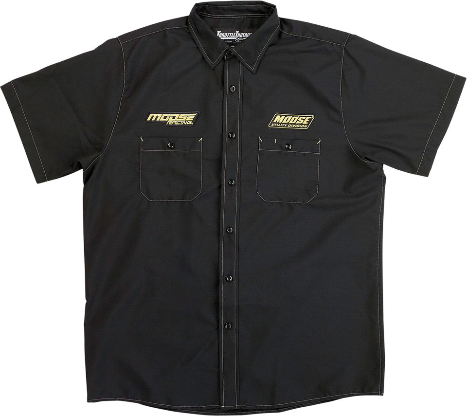 Moose Racing Shop Shirt - Black - Small - Lutzka's Garage