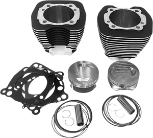 Cylinder Kit - 124" - Black with Highlighted Fins - Twin Cam