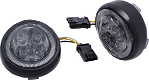 Turn Signal Insert - Front - Black/Smoke - Lutzka's Garage