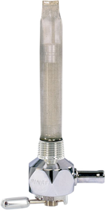 Hex Fuel Valve - Diamond Chrome - 3/8" NPT