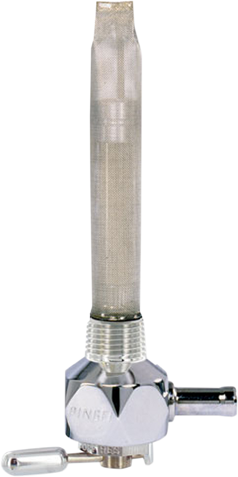 Hex Fuel Valve - Diamond Chrome - 3/8" NPT