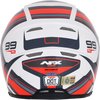 FX-99 Helmet - Recurve - Pearl White/Red - Small - Lutzka's Garage