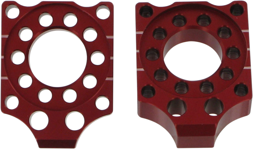 Axle Blocks - Red - CRF 150R - Lutzka's Garage