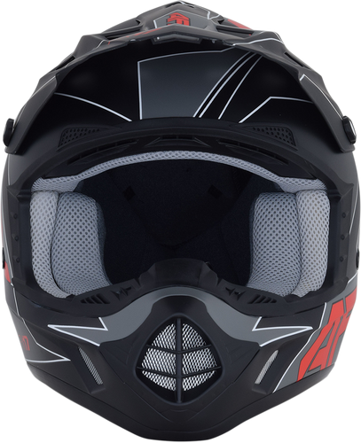 FX-17 Helmet - Aced - Matte Black/Red - Small - Lutzka's Garage