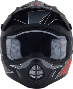 FX-17 Helmet - Aced - Matte Black/Red - Small - Lutzka's Garage