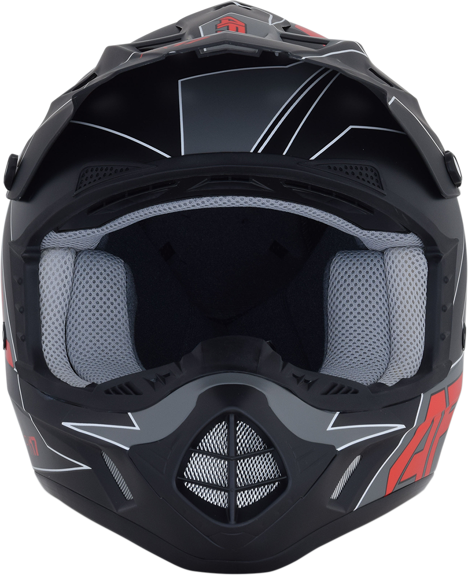 FX-17 Helmet - Aced - Matte Black/Red - Small - Lutzka's Garage