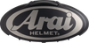 3D Arai Logo Duct - Black/Light Gray - Lutzka's Garage