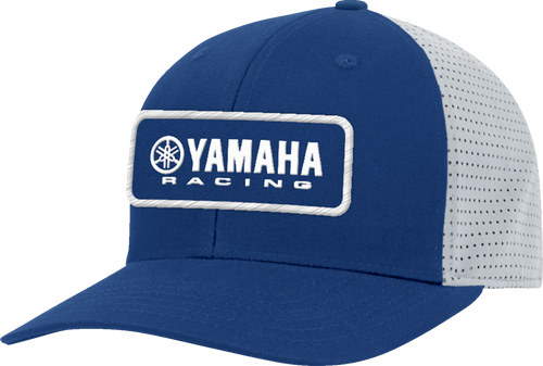 Yamaha Racing Velcro Hat - Blue/White - Lutzka's Garage