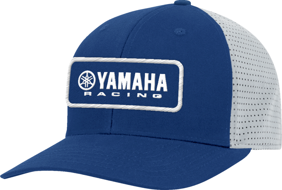 Yamaha Racing Velcro Hat - Blue/White - Lutzka's Garage