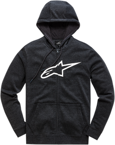 Ageless 2 Zip Hoodie - Black/White - Medium - Lutzka's Garage