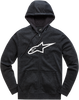 Ageless 2 Zip Hoodie - Black/White - Medium - Lutzka's Garage