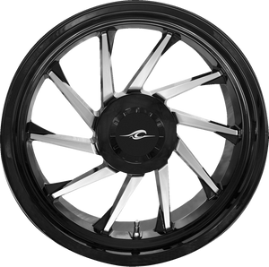 Wheel - Hurricane 3D - Rear Left - Black/Chrome - 18" - Trike - Lutzka's Garage