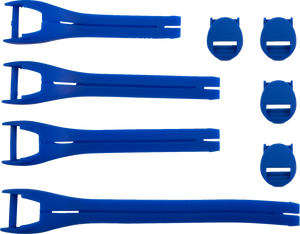 Qualifier Boot Strap Kit - Blue - Size 10-15 - Lutzka's Garage