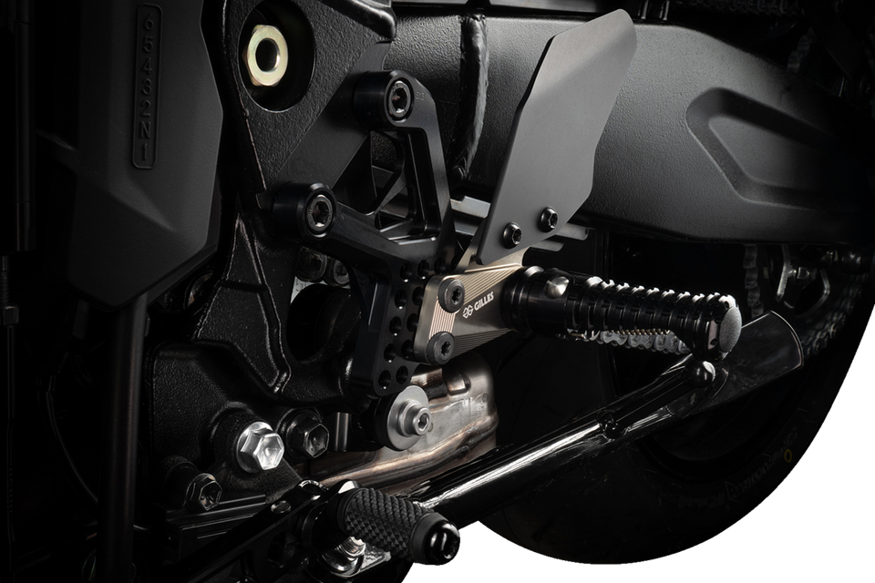 Adjustable Rearset - Black - Lutzka's Garage