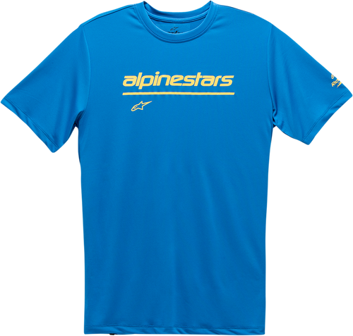 Tech Line Up Performance T-Shirt - Bright Blue - Medium - Lutzka's Garage