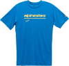 Tech Line Up Performance T-Shirt - Bright Blue - Medium - Lutzka's Garage