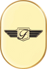 Antenna Cover - Right Rear Fender - FD Logo - Gold - Lutzka's Garage