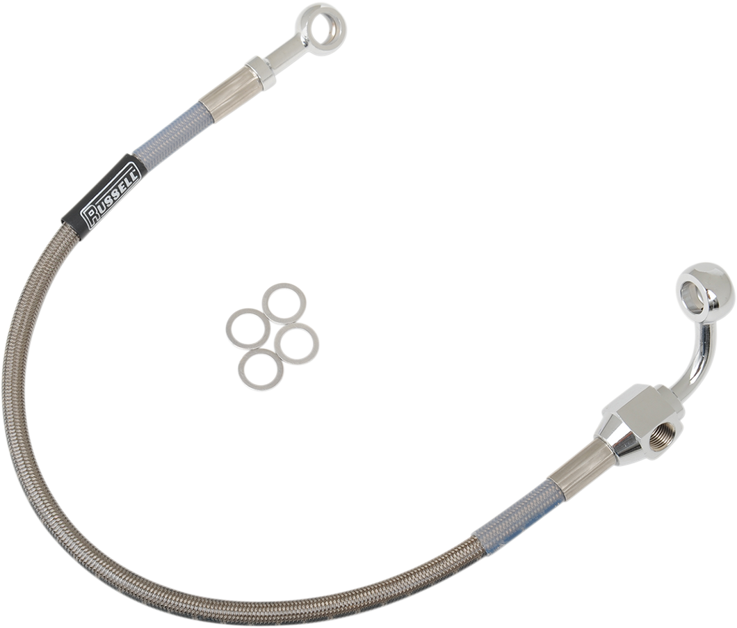 Brake Line - Rear - Stainless Steel - 99 FXD - Lutzka's Garage