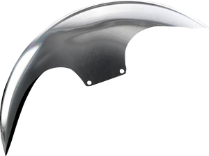 Cafe Front Fender - 21" - Chrome Adaptors