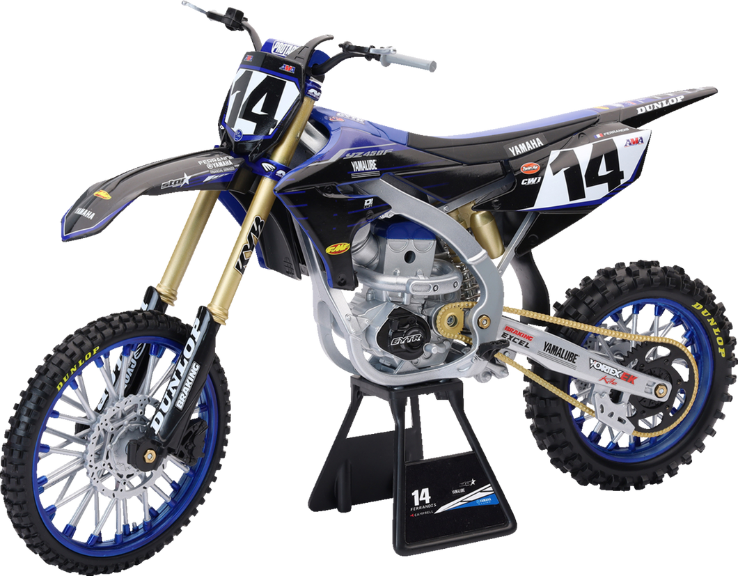 Yamaha Factory Race Team Bike - Dylan Ferrandis - 1:6 Scale - Black/Blue/Gold