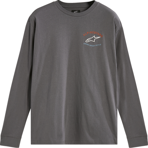 Full Face Long-Sleeve T-Shirt - Charcoal - Medium - Lutzka's Garage