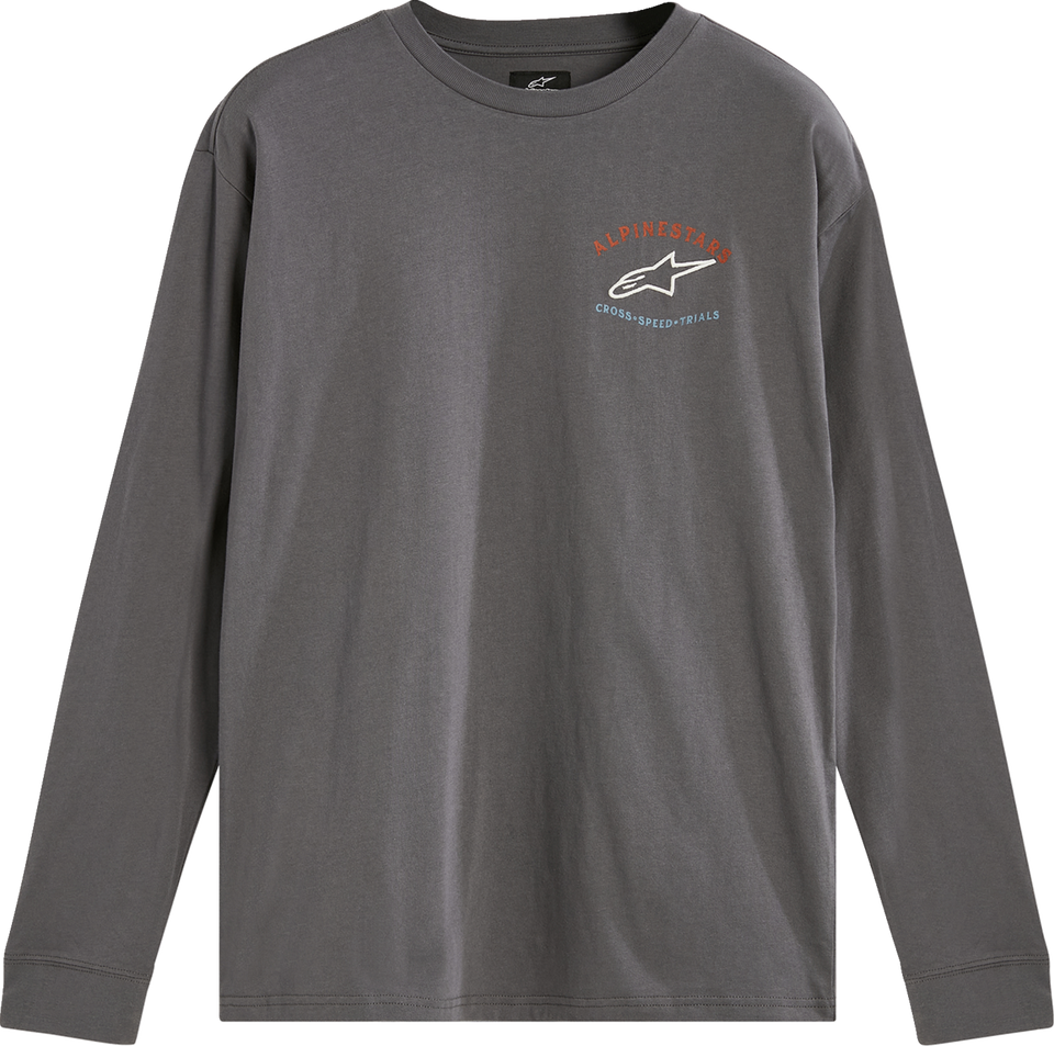 Full Face Long-Sleeve T-Shirt - Charcoal - Medium - Lutzka's Garage