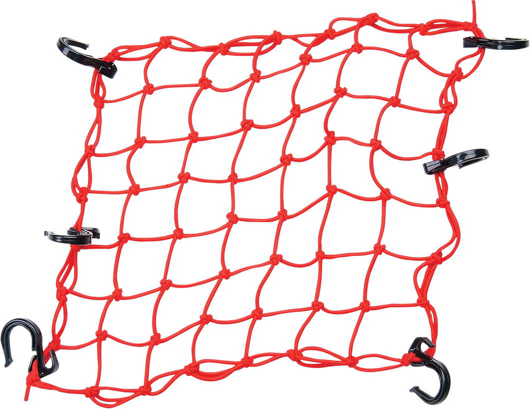 Adjustable Cargo Net - Red - Lutzka's Garage