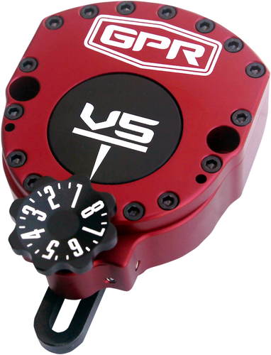 V5-D Steering Damper - Red - Africa Twin - Lutzka's Garage