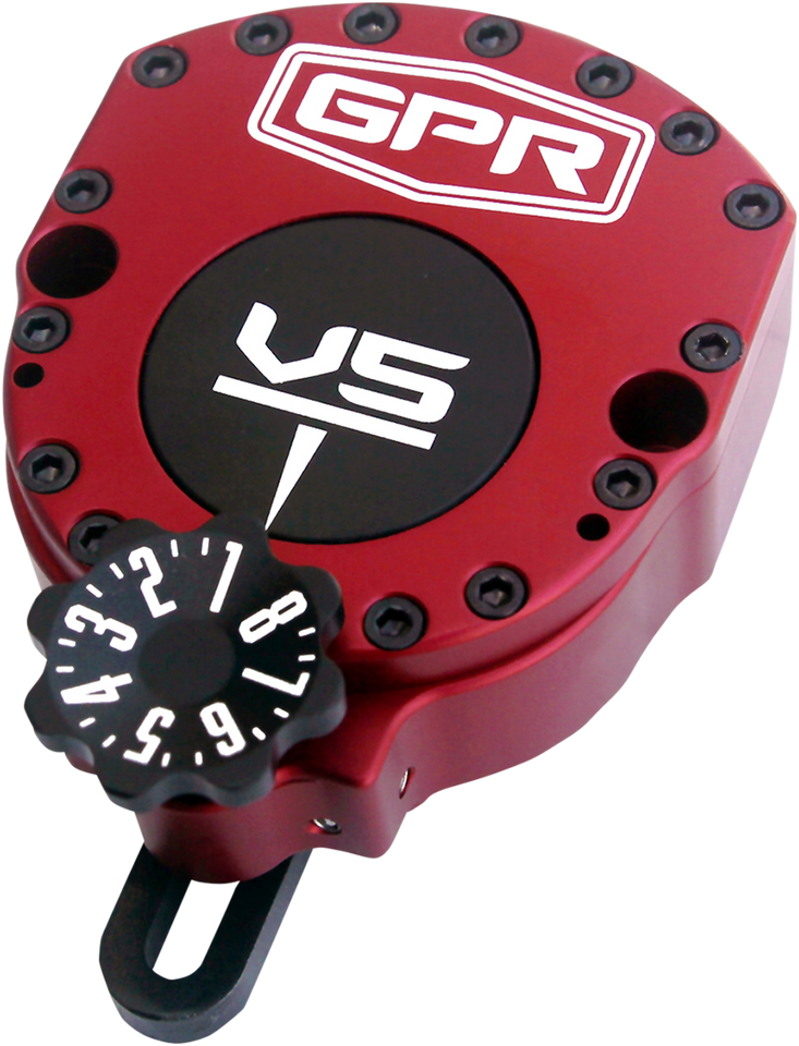 V5-D Steering Damper - Red - Africa Twin - Lutzka's Garage