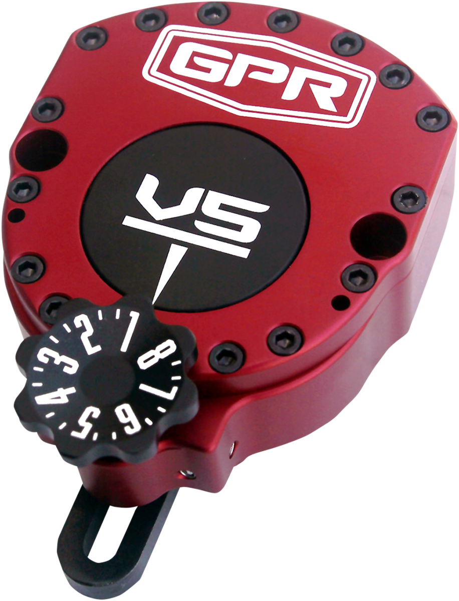 V5-D Steering Damper - Red - Africa Twin - Lutzka's Garage