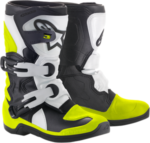 Youth Tech 3S Boots - Black/White/Yellow - US 1 - Lutzka's Garage