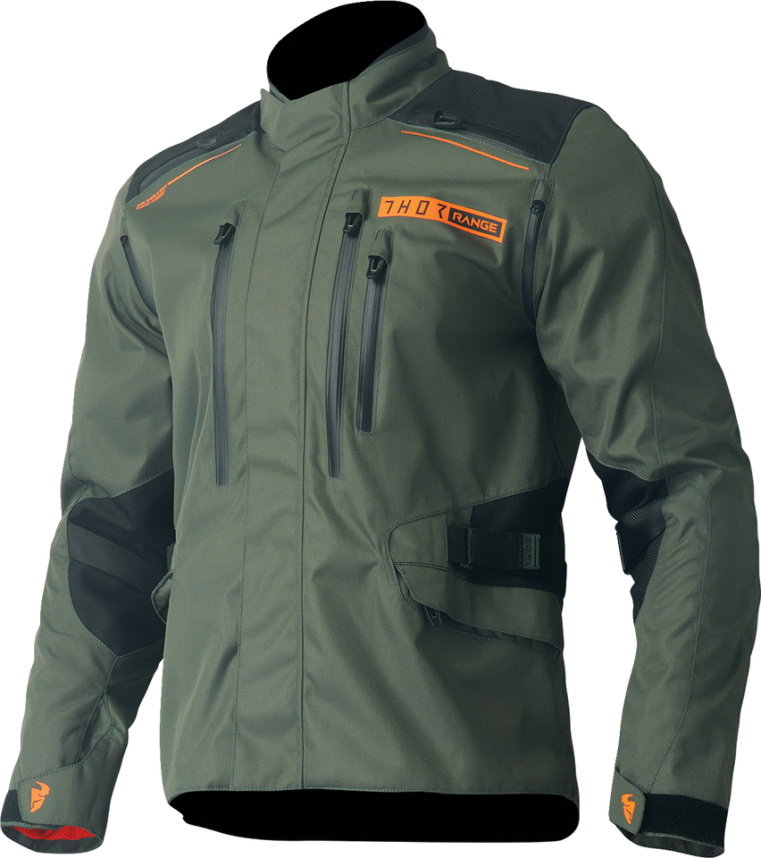 Range Jacket - Army Green/Orange - Medium - Lutzka's Garage