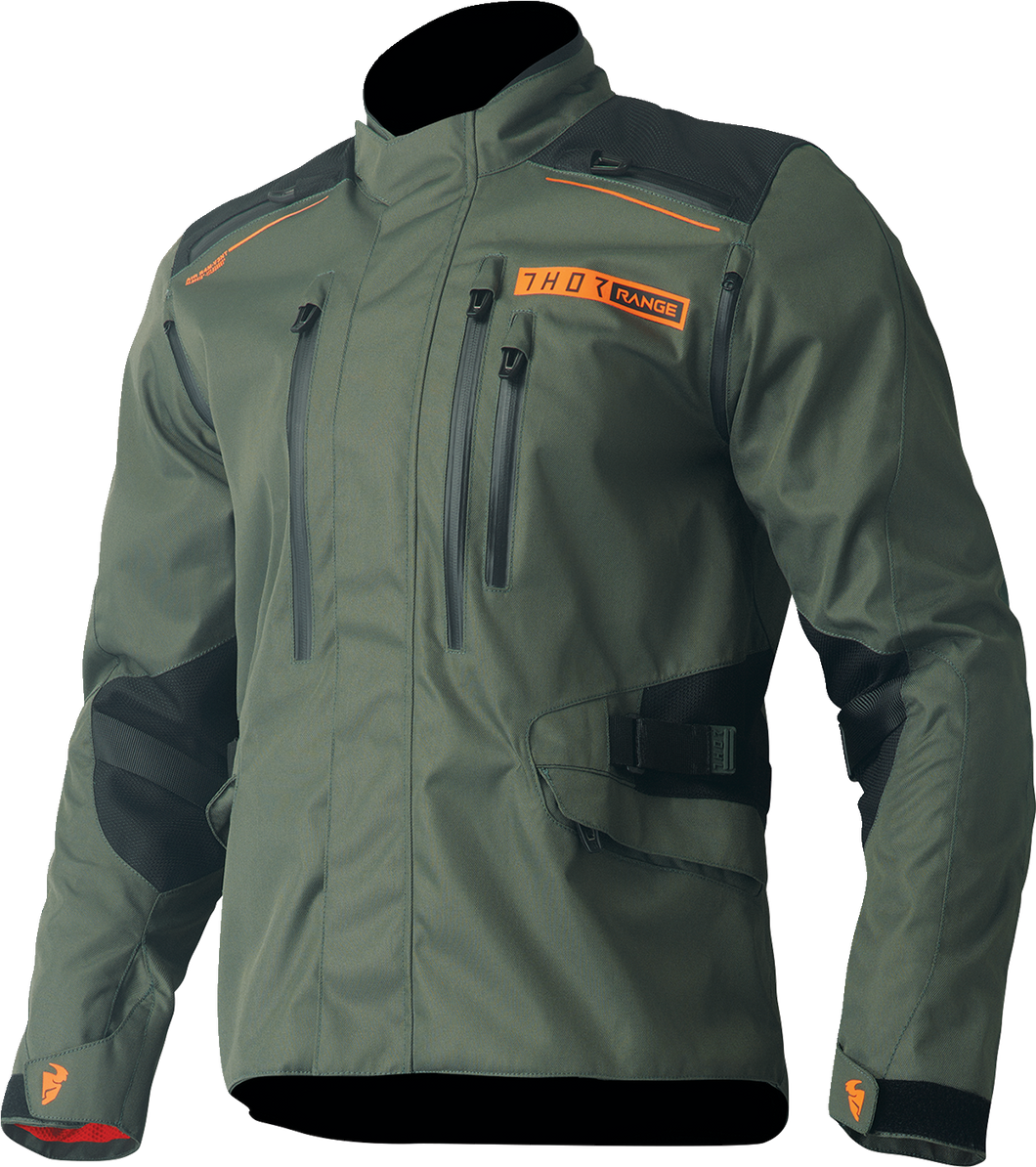 Range Jacket - Army Green/Orange - Medium - Lutzka's Garage