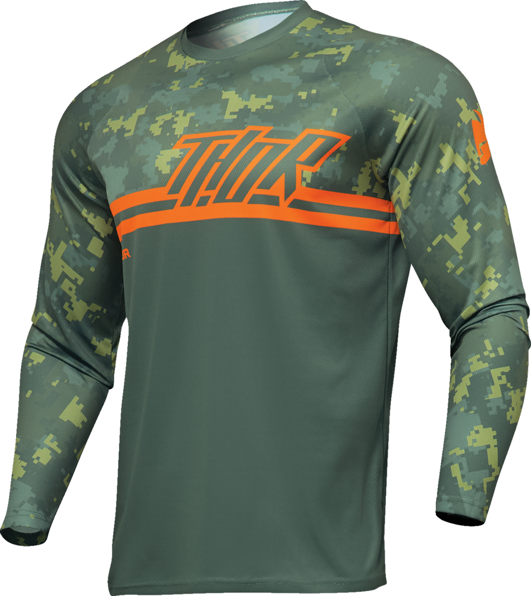 Sector DIGI Jersey - Forest Green/Camo - Small - Lutzka's Garage